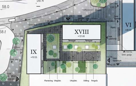 BEBYGGELSE KV 01 KV 01 N N KV 01 - TORNEN Kv Tornen får sitt namn genom de bostadstorn som kommer att stå ovanpå utbyggnaden av Brandbergens köpcentrum och hamnar i blickfånget för den som passerar