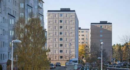 Bild 6: Exempel på bostadshusens fasader i Brandbergen.