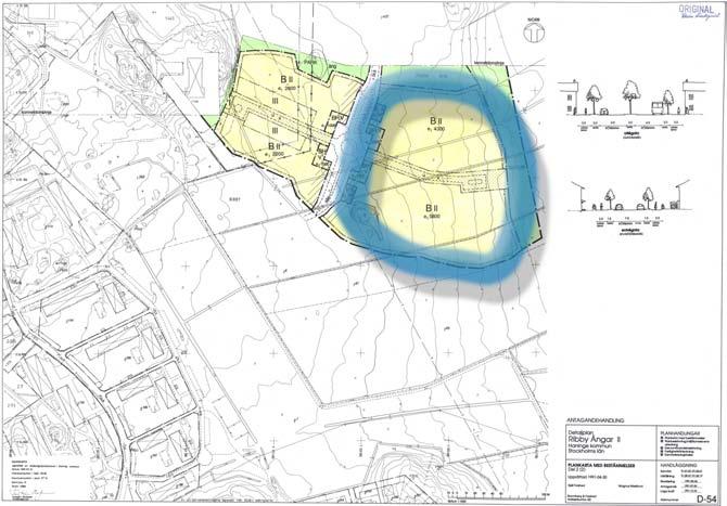 2017-01-18 Dnr: PLAN 2010.35 Mats Lundgren som används för vallodling och bete. I väster gränsar området till Ribbyallé, planlagd som UPPSAMLINGSGATA. Området blåmarkerat i gällande plan.