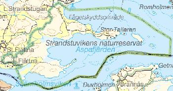 Översiktinventering och naturvärdesbedömning 2008 Strandstugevikens naturreservat inklusive Aspafjärdens och Örsbakens vattenförekomst Beskrivning Området ligger söder om Nyköping och tillhör enligt