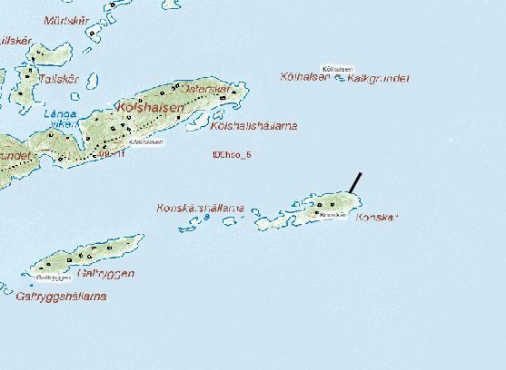 5. Konskär Datum: 2008-09-04 Startkoordinater: N 58,68714 E 17,17540