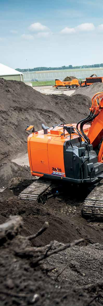 ZX225USRLC-6 ZX225USRLC-6 UTAN KOMPROMISSER Zaxis-6 grävmaskiner är utrustade med unik och innovativ