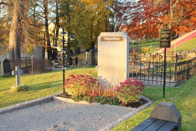 Askgravplats finns på kyrkogårdarna i Vist, Brunn, Timmele, Hössna, Gullered och Strängsered samt på Gamla kyrkogården i Ulricehamn.