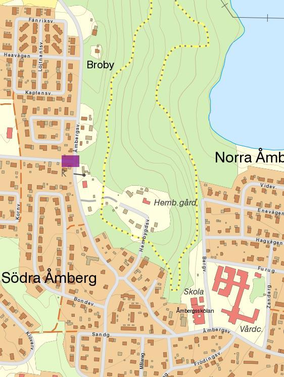 12 (47) Tabell 1.7.4 väg Asfaltering Belysning (antal) GC Åmbergsvägen - - - - - - - Längs Åmbergsvägen löper en gc-väg.
