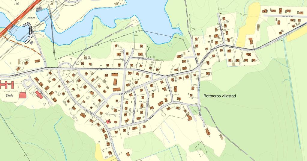 24 (47) 4.2 Rottneros Villastad Tabell 4.2 Gc-väg Ekebyvallen väg Asfalt Belysning GC 1313 7 7.
