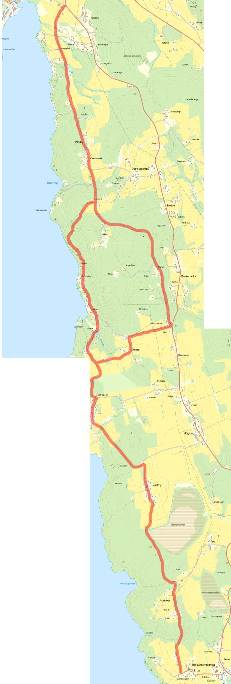 43 (47) I Översiktsplanen för Sunne kommun finns visionen om att knyta samman de kringliggande tätorterna till huvudtätorten, Sunne tätort.
