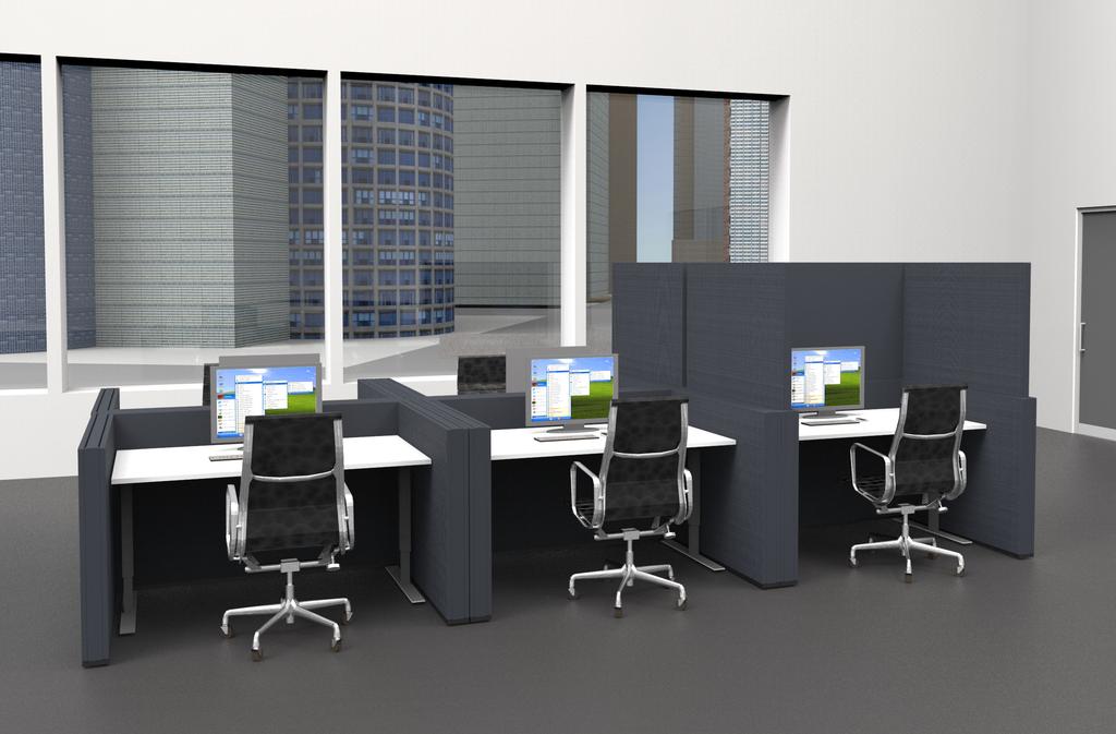 Flexibla miljöer för moderna kontor.