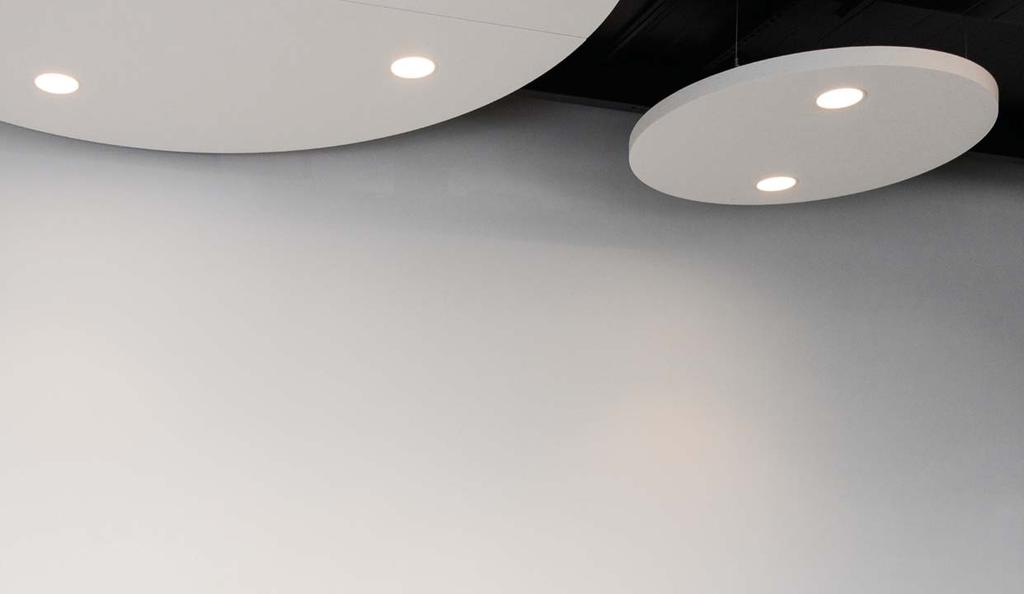 SOUND CEILING CIRCLE Sound Ceiling Circle är speciellt framtagen för absorption i de högre frekvensbanden.