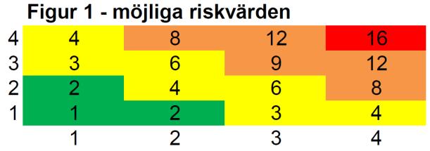 Riskanalys Nedan presenteras ledningsgruppens riskanalys som avser risker som kan äventyra att det som preciseras i verksamhetsplanen för 2018 inte kan genomföras på avsett sätt.