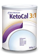 KetoCal 3:1 1x300 g Näringsmässigt komplett specialnäring med högt fett- och lågt kolhydratinnehåll.