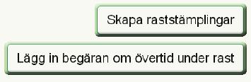 Om du tagit ut för lite rast och inställningarna är gjorda så att systemet kräver att du stämplar rast får du en signal om att uttagen rast är för liten.