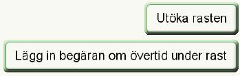 4 Förtydligande texter i I finns en signal som hänvisar den anställde att gå till självservice och skicka sitt ärende då Mertid/Frånvaro/Övertid under rast eller Arbete