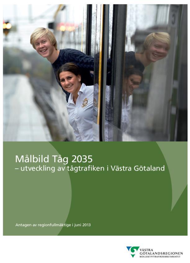 Beslutade mål: Vad vill VGR uppnå i stråket Jönköping-Borås-Göteborg Tpr Målbilden