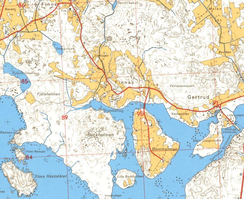 FCG SUUNNITTELU JA TEKNIIKKA OY Rapport 6 (11) 14.8.2017 Bild 6. Utdrag ur grundkarta från 1972.