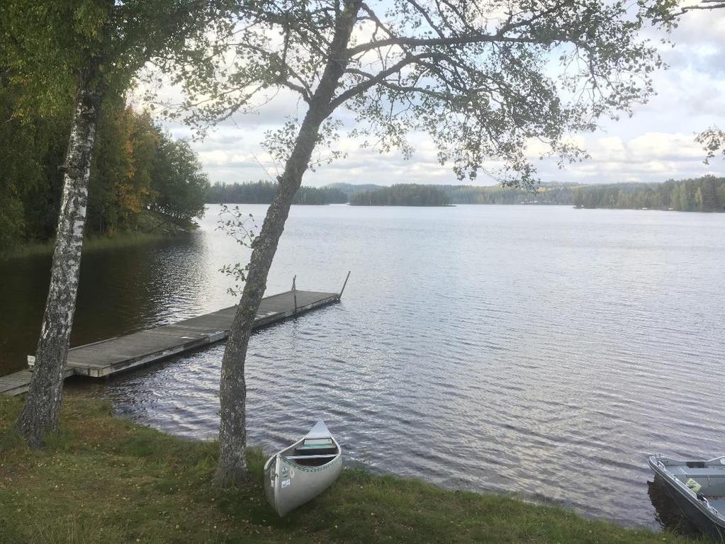Figur 21 Fotot över Försjön norrut, från campingplatsen i söder. 7.3.