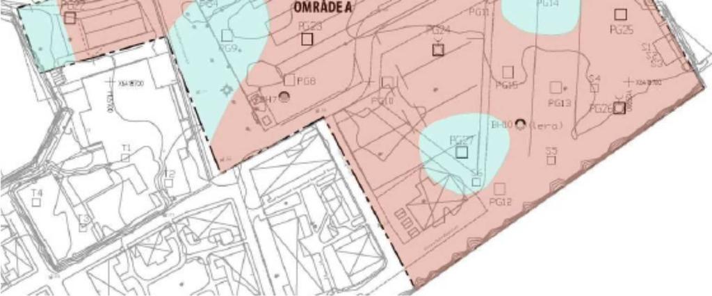 delområde A, utredningen är också framtagen för ett annat ändamål än den planerade utbyggnaden.