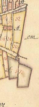 Bron och en bredare Borggata framträder först på den ekonomiska kartan från 1948 då också ett villaområde på västsidan av bron uppstått.