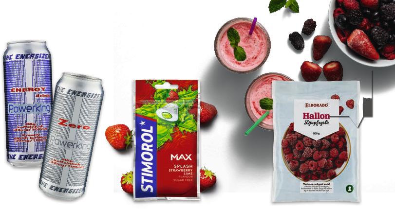 TUGGUMMI STIMOROL 28-30g Flera olika sorter Jämförpris 166:67-178:57 kr/kg HALLON