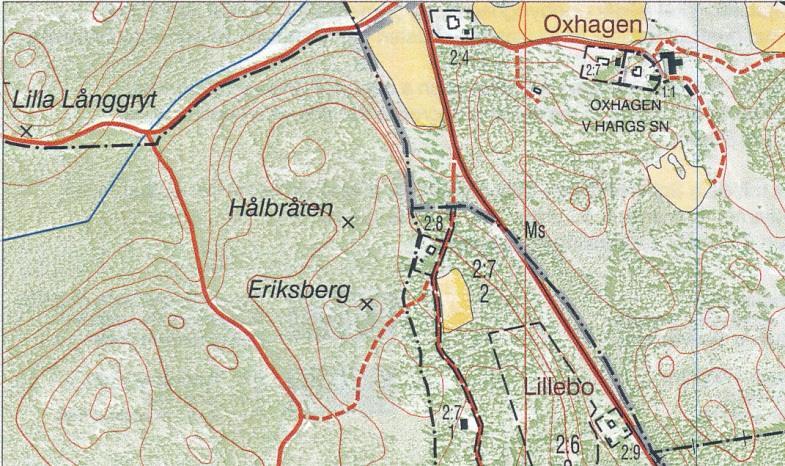 12 HÅLBRÅTEN, TORP UNDER ÖRBERGSHULT Läge: X 646180. Y 146325. (RT90) N 645969, E 51049. (SWEREF 99 TM) N 58 0 16 42,0, E 15 0 10 42,0.