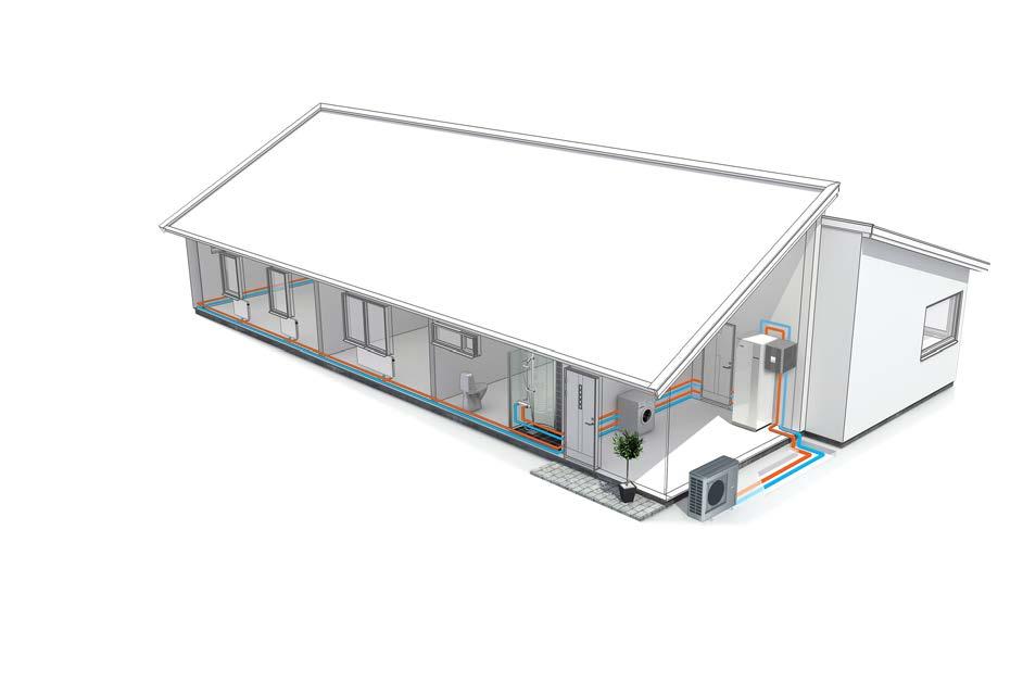 Kontakt med styrs på olika sätt beroende på hur ditt system ser ut. Din kontakt med värmepumpen går via SPLIT box (HBS 05) och din inomhusmodul (VVM) eller styrmodul (SMO).