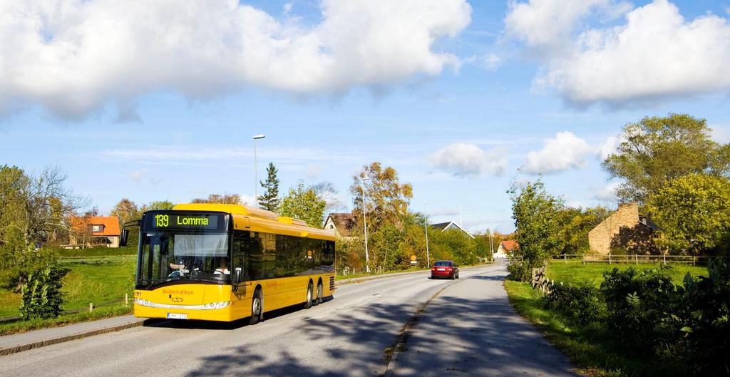Regionbuss Regionbuss finns över hela Skåne och utgörs av allt från linjer med gles trafik på landsbygd med mindre tätorter till tät trafik med parallella linjer i starka relationer.