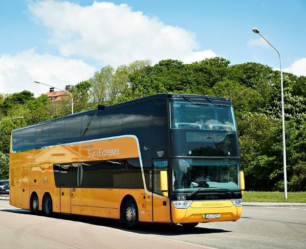 SkåneExpressen I vissa stråk som idag saknar järnväg finns ett behov av högklassig kollektivtrafik med buss för att knyta samman olika delar av regionen bättre.