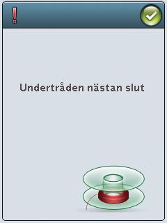 FRIHANDSSÖMNAD Du måste själv flytta tyget. 1. Tryck på nålstopp upp/ner för att ställa in nålen i lägsta läget. 2. Sy med konstant medelhastighet och rör tyget fram och tillbaka.