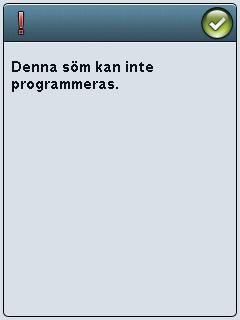 LADDA NER ETT SÖMPROGRAM PÅ NYTT När du är färdig med ditt program och trycker på OK laddas det in och är redo att sys.