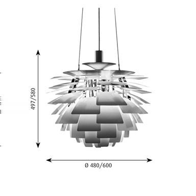 PH Artichoke Design: Poul Henningsen Koncept: Armaturen ger ett helt och hållet bländfritt ljus.