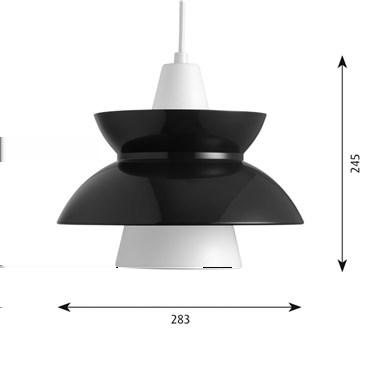 Doo-Wop Design: Louis Poulsen A/S i samarbete med sjövärnets byggningsdistrikt Koncept: Armaturen ger i huvudsak ett nedåtriktat mjukt ljus tack vare den vitlackerade, konformade inre reflektorn.