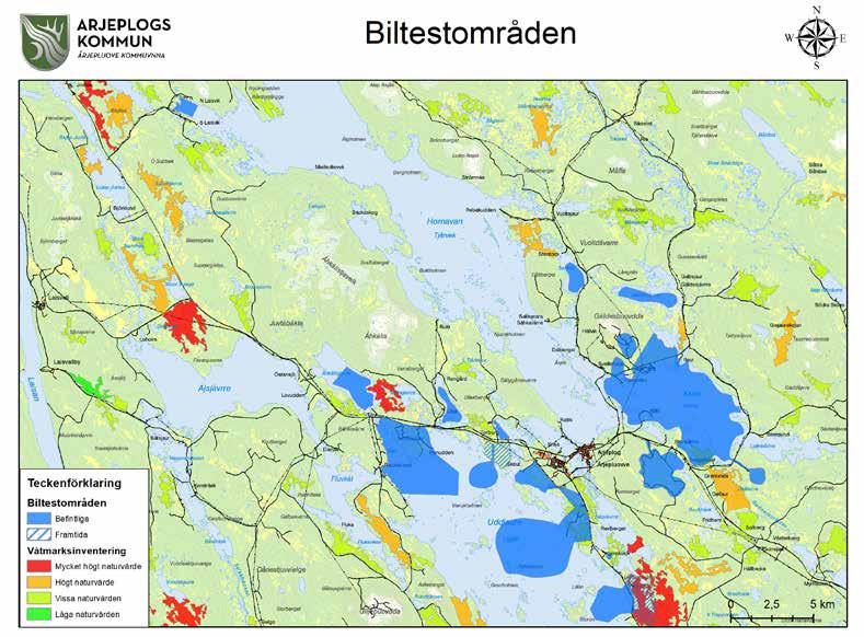 Särskild hänsyn och försiktighetsmått Vid anläggning av nya testbanor ska påverkan på natur- och kulturvärden begränsas. Hänsyn ska här särskilt tas till våtmarker som berörs.