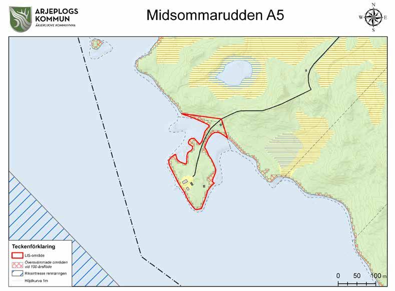 Midsommarudden (A5) Motiv Bebyggelse för anläggningar för småskalig turism samt annan upplevelsenäring.