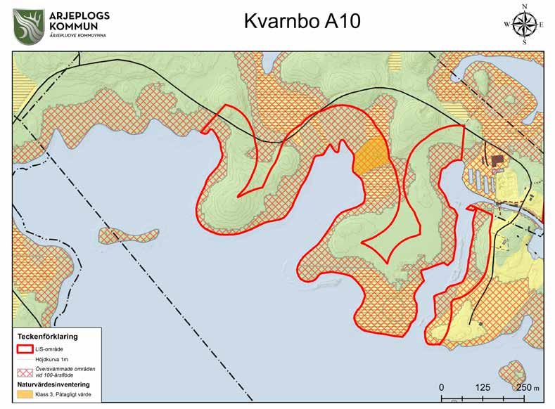 Kvarnbo (A10) Motiv Kompletterande bebyggelse i attraktivt läge för att upprätthålla ett ekonomiskt och personellt underlag för kommersiell och offentlig service.