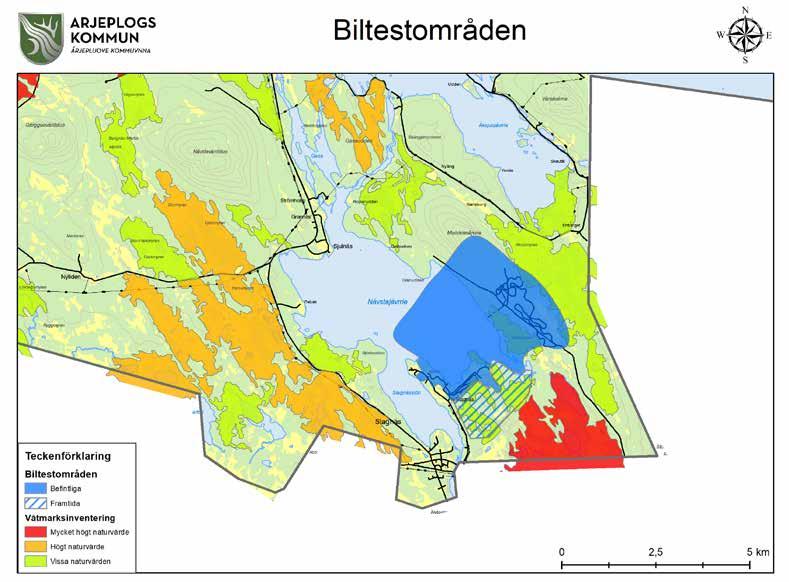 Slagnäs/Tjintokk Lokalisering av utveckling av testindustri prioriteras i direkt anslutning till befintlig anläggning i Slagnäsområdet. Detta som planberedskap för utökning av landbaserad verksamhet.