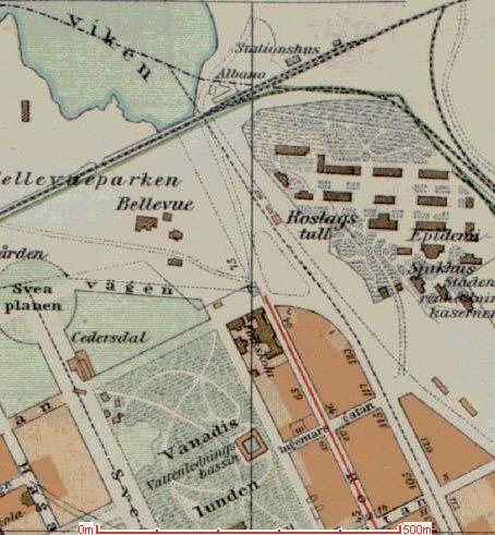 Idag är platsen att se som en gränspunkt mellan Roslagsvägens storskaliga utformning och innerstadens stadslika gator.