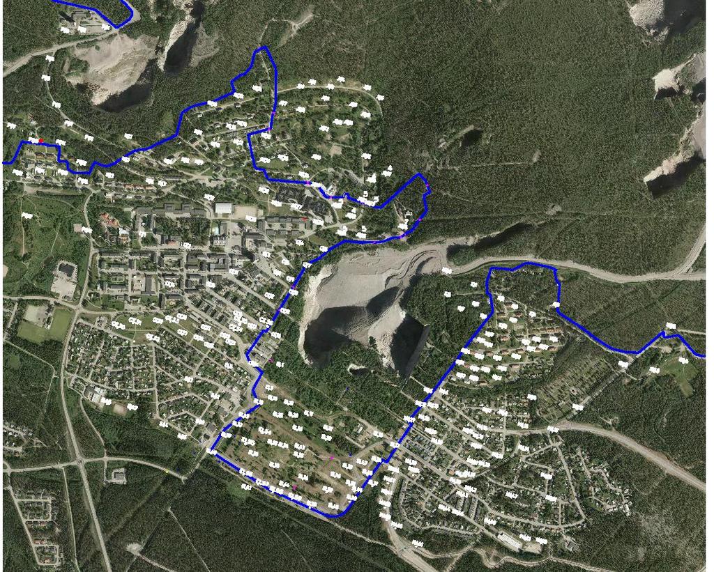 8.17 Markpåverkan Under 2009 installerades ett GPS-baserat mätsystem i Malmberget.