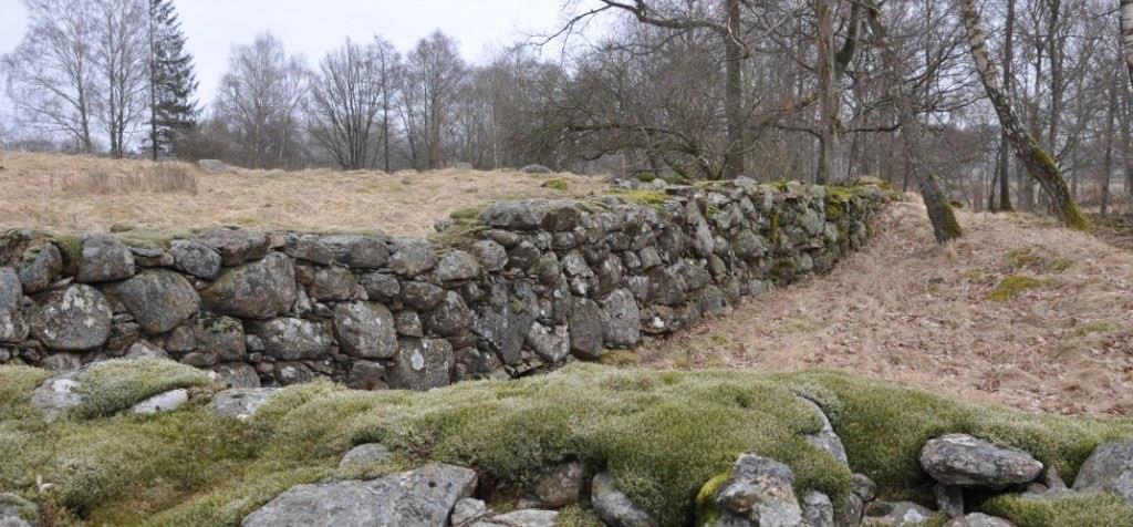 Skogsmark Drygt 1 ha skogsmark enligt mätning på lantmäterikarta. Virkesförråd ca 200 m³sk bestående av äldre ek, bok, björk och al.