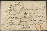4063K MARIESTAD, brev sänt till Falköping 1845, samt två brevosmlag sända till Skövde 1852 resp. Göteborg 1840. (3). Postal: 225:- 100:- 4064K PITEÅ, typ 3 på brevomslag sänt till Gävle.