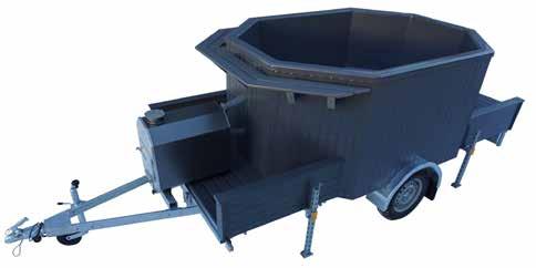 BADTUNNA PÅ SLÄPVAGN Vi kan bygga dig en badtunna på släpvagn. Det ingår nödvändiga tillbehör till paketet vilket gör användningen av denna tunna mycket bekvämt och fint.