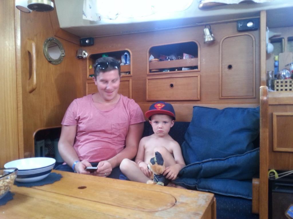 Mötet med Harriets dotter på stranden Serigerme, bara Per o Williot