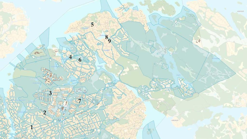 207 8 (20) Norra Boo 10 Nr Fastighet Markanvändning Kommundel Areal 1 BJÖRKNÄS 1:240 Planlagd kvartersmark, bostad. Lövdalsvägen. Norra Boo 1757 2 ORMINGE 1:2 Planlagd kvartersmark, bostad.