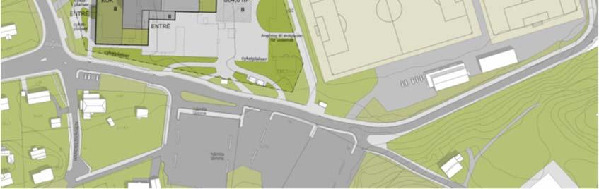 Natur- och trafiknämnden har synpunkter på att närheten mellan den i förslaget föreslagna inlastningszonen och en entré kan medföra en risk att oskyddade trafikanter vistas bland tunga fordon.