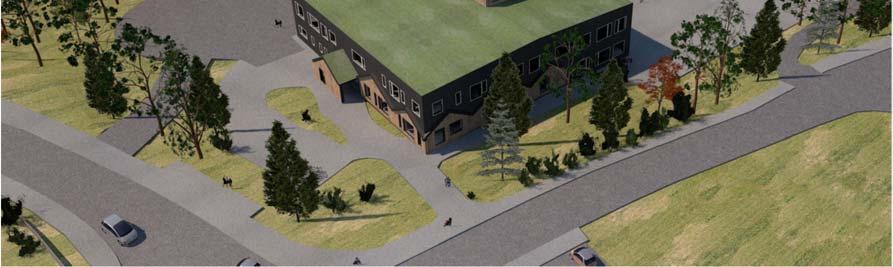 Bild: Scharc Arkitekter 2017 Skolans lokalyta kommer att kunna utökas