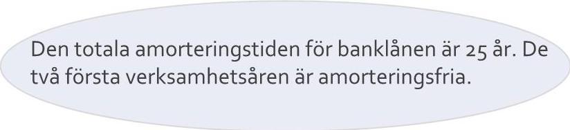 Ekonomiska förutsättningar 25 års amortering på banklån