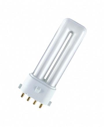 DULUX S/E 7 W/830 OSRAM DULUX S/E Kort kompaktlysrör, 1-rör, med 4-stiftsockel, för drift med Hf-don Användningsområde _ Kontor, offentliga byggnader _ Butiker _