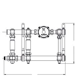 Shunten kan användas vid anslutning till vattenburna uppvärmningssystem med fastbränsle, exempelvis vedpanna kopplad till ackumulatortank.