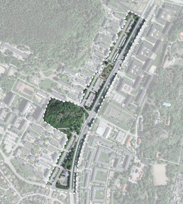 1 Inledning Stadsbyggnadskontoret i Göteborgs stad arbetar med att ta fram en ny detaljplan för bostäder längs med Litteraturgatans västra sida i ett område strax söder om Selma Lagerlöfs torg i