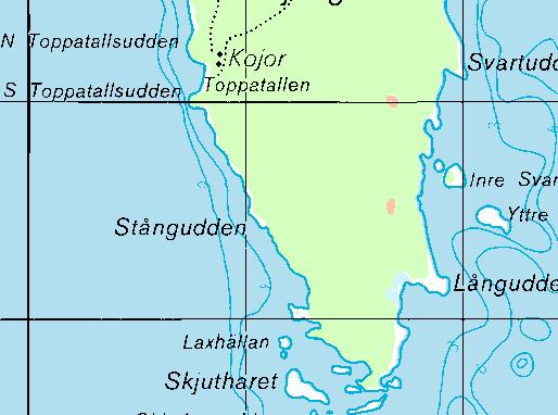 Storjungfrun Lokal 2 Datum: 2006-08-24 X 6783689 Y 15812175 Riktning: 255/400 Siktdjup: 7,0 m Salinitet: 4,7 Tillståndsklass: 2 Profilen börjar vid ett stort block som reser sig ett par meter ovanför