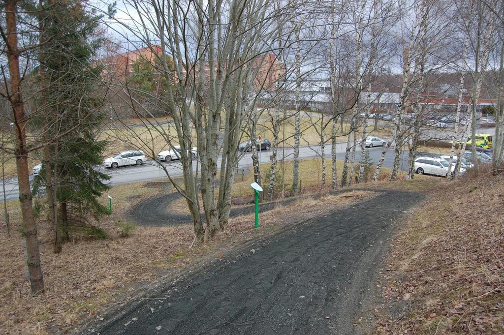 Bilaga 6. Ibland går Slingan över vägar och parkeringar.