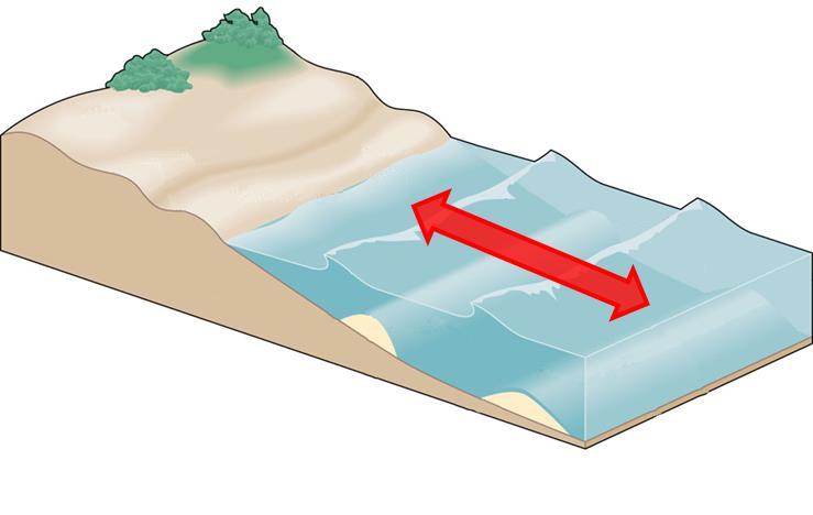 A Beach shaped by normal wave action